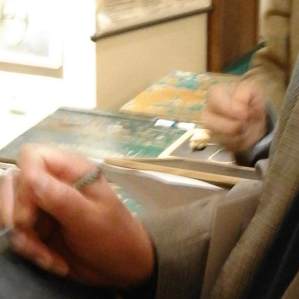 Καθηγητής Α. Hourdakis με Καθηγητή M. Apple στο Μουσείο της Εκπαίδευσης (2019)