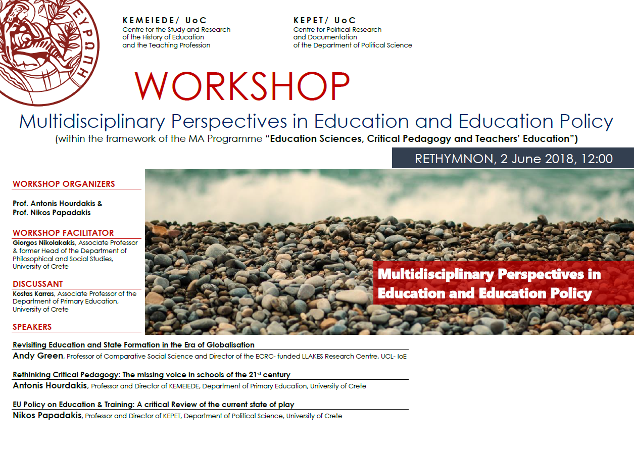 Multidisciplinary Perspectives in Education and Education Policy